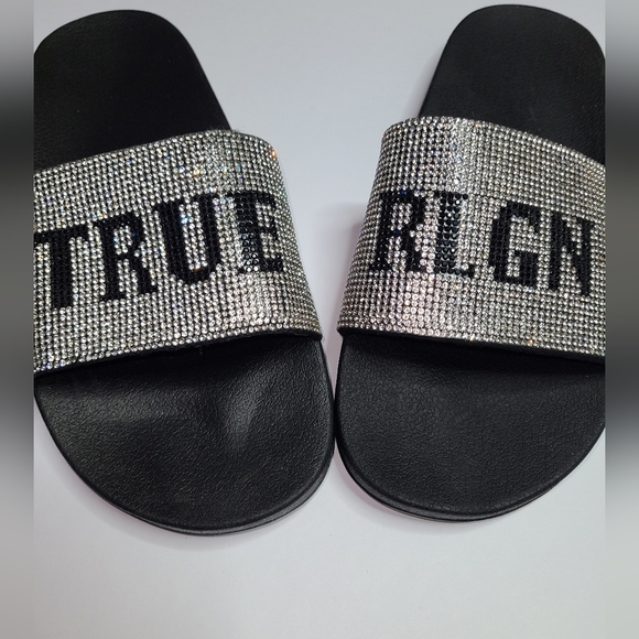True religion rhinestone slides- NEW - Picture 5 of 7